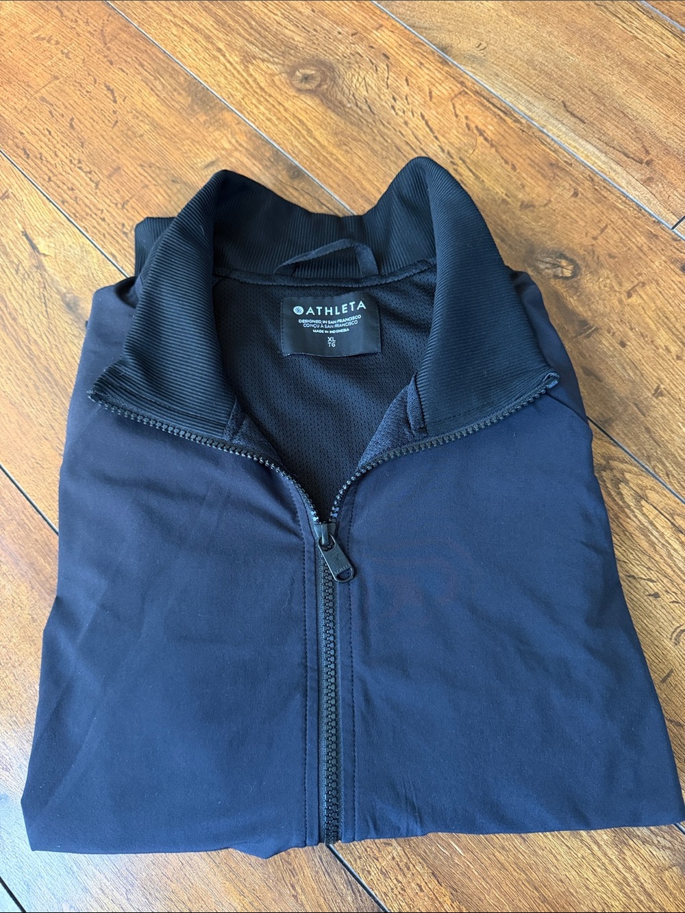 Athleta Black Bomber Jacket